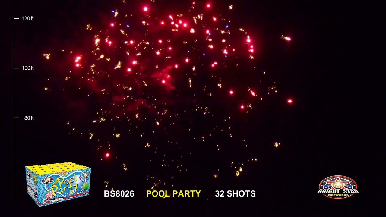 Pool Party BS8026 Bright Star Firework New for 2020