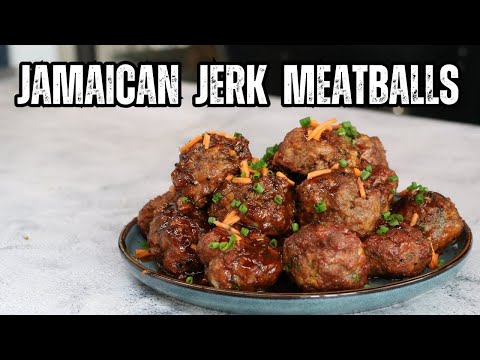 Delicious BBQ Jamaican Jerk Meatballs Are PERFECT For Game Day