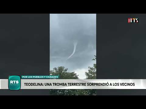 🌪️ VECINOS REGISTRARON UNA TROMBA TERRESTRE EN TEODELINA, SANTA FE