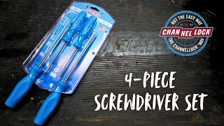 CHANNELLOCK SD-4H 4-Piece Standard Screwdriver Set USA-made Tool Review