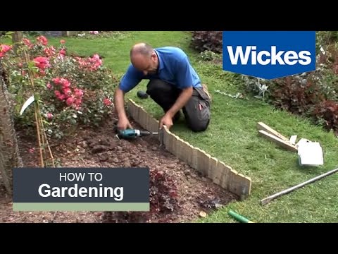 How to Install Log Roll Edging | Wickes