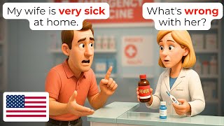 us Pharmacy Conversations in 15 Dialogues | A1-A2 | Learn English
