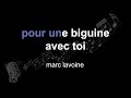 marc lavoine | pour une biguine avec toi | lyrics | paroles | letra |