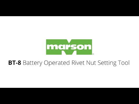 Marson® BT-8 Battery Operated Rivet Nut Setting Tool