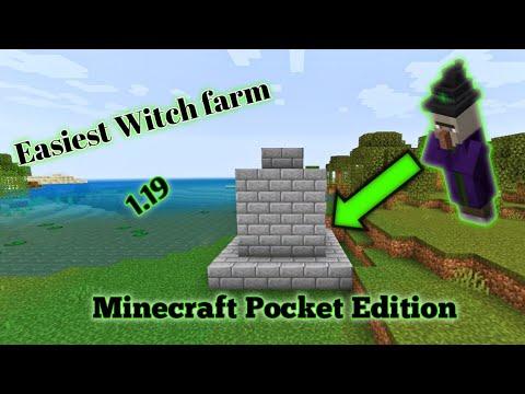 INSANE & EASY Witch Farm! - Minecraft PE (Bedrock/Xbox/Java)