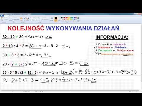 Kolejność wykonywania działań matematycznych Nawiasy Możenie Dzielenie Dodawanie Odejmowanie Szkoła