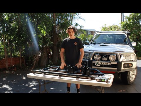 Installing Rock Sliders on a NISSAN PATROL/ (Dominator 4x4)