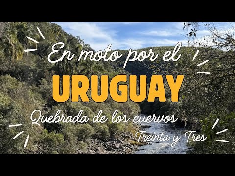 UNA MARAVILLA DEL URUGUAY ✨ Visitamos Quebrada de los Cuervos en moto y PASAMOS LA NOCHE ALLÍ 🌴