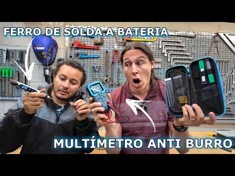 UM FERRO DE SOLDA A BATERIA COMO VOCÊ NUNCA VIU - REVIEW HS-03 E DMT-99