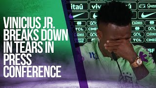 Vinícius broke down in tears during a press conference | HIGHLIGHTS | 03/25/2024