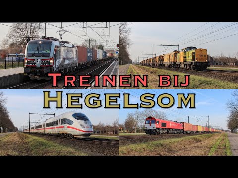 Treinen bij Hegelsom inclusief omleiders betuweroute! ~20 febr. 2021~