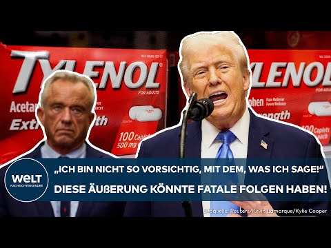 USA: Gefährlicher Schwurbler-Schreck! Donald Trump warnt vor "Autismus-Gefahr" durch Paracetamol!