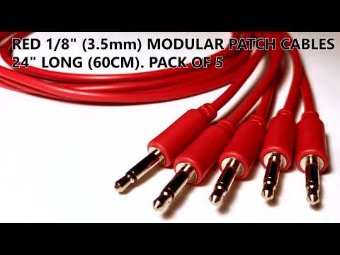 KICKSTARTER ADD-ON: RED 3.5mm 24" MODULAR PATCH CABLES