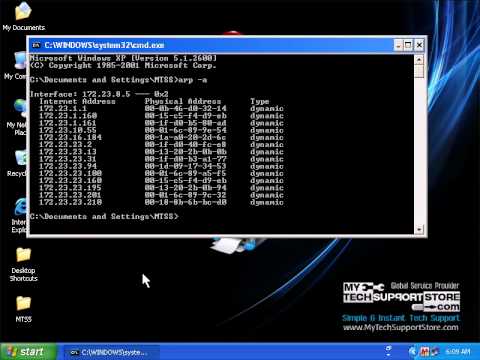 How To Check The Arp In Windows XP