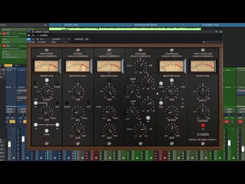LOADED by Analog Obsession // FREE PLUGIN // custom 500 series channel strip // AUDIO DEMOS