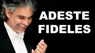 Adeste Fideles backing track karaoke instrumental Andrea Bocelli