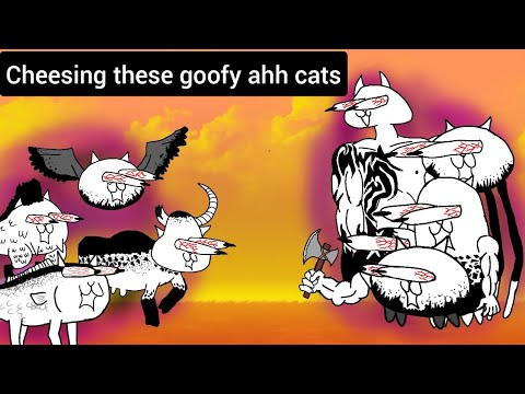 Cheesing All The Crazed Cats (Battle cats)