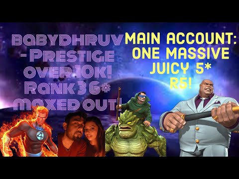 Prestige over 10k! Rank 3 6* maxed out and one juicy 5* R5! Marvel Contest of Champions Hindi