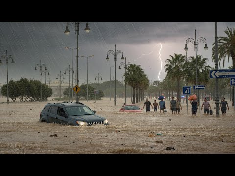 ⛈️ Valencia Spain Under Water – Torrential Rains Flood Streets, Homes Evacuated, Roads Collapse