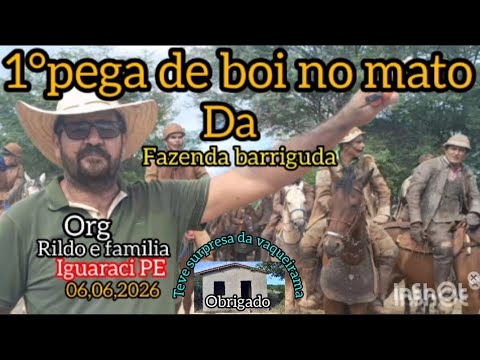 1°pega de boi no mato Fazenda barriguda Iguaraci PE org Rildo e família 