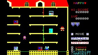 Sharp X1 Game: Mappy (1984 Dempa / Namco) Old version