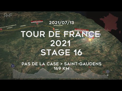 Tour de France 2021 - Stage 16/21 (Pas de la Case - Saint-Gaudens) - Route (parcours) & profile