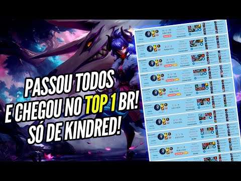 NOVO TOP 1 BR, QUASE 1700 PONTOS NO CHALLENGER, DESTRUINDO DE KINDRED!