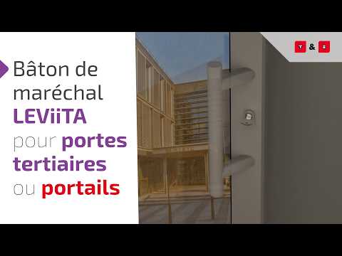 Bâton de maréchal LEViiTA - modèle droit - blanc RAL 9016 TIRARD