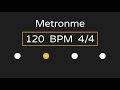 Metronome 120 BPM 4 4 Time With Accent
