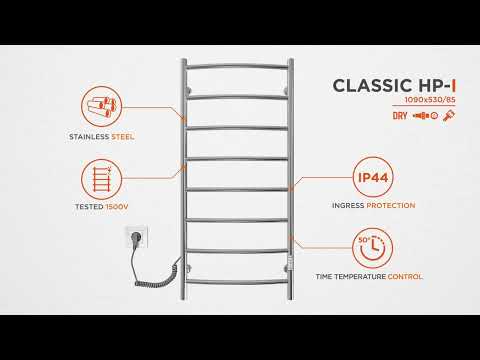 Электрический полотенцесушитель Mario Классик НР-І TR К 2.3.0117.10.P (4820111356553, 1090x530, хром/сатин/белый глянец/черный матовый/золото/бронза, универсальный, с таймером)