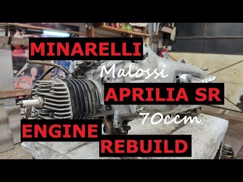 Minarelli Aprilia SR engine dismount rebuild 70ccm / Minarelli blokk szétszerelés és felújítás 70ccm