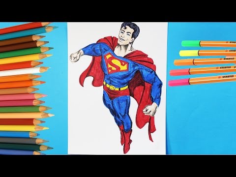 Superman Nasıl Çizilir | Çizim Teknikleri | Boya Boya Video