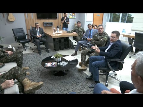 ALMT recebe a visita de representantes do Exército da Região Oeste