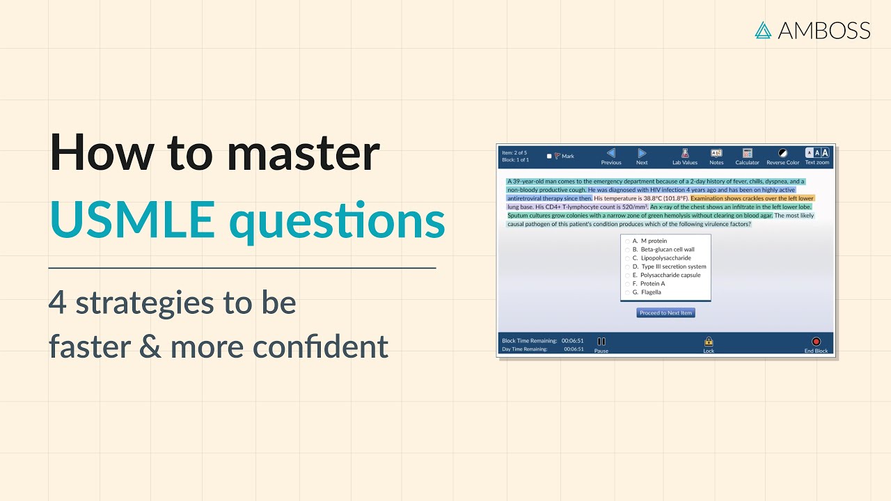 How to master USMLE® questions: 4 strategies to answer Questions faster and more confidently