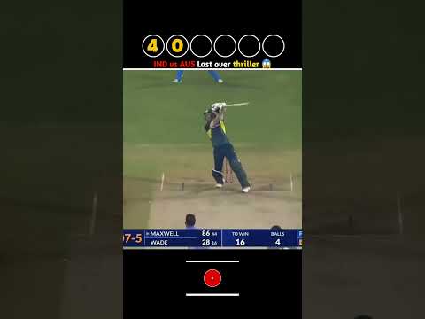 Maxwell vs Prasidh Krishna: Last Over Me Kya Hua? 🏏 Unbelievable Finish!  #IndVsAus #GlennMaxwell