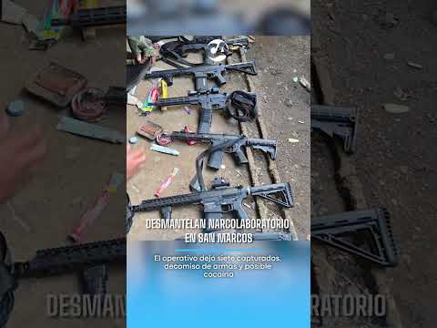 Desmantelan narcolaboratorio en San Marcos