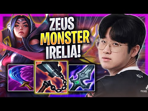 ZEUS IS A MONSTER WITH IRELIA! - T1 Zeus Plays Irelia TOP vs Jayce! | Season 2023