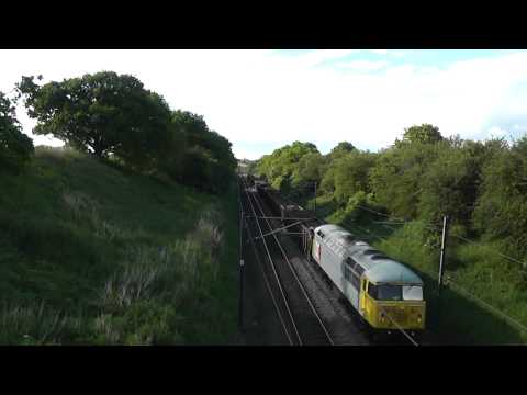 DCR 56311 passes Ketton ECML with 6Z34 Tyne Dock-Cardiff Tidal loaded scrap 18/6/12