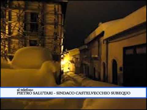 ONDA TG 26.11.2013 - NEVE VALLE SUBEQUANA INTERVISTA SINDACO CASTELVECCHIO SUBEQUO