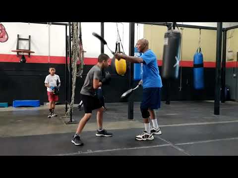 Boxing Trainer Felix Nance Training Luke Sevilla at the Temecula Boxing Academy