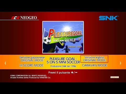 ACA NeoGeo Pleasure Goal 5 On 5 Mini Soccer (Switch) First Look on Nintendo Switch - Gameplay - YouTube