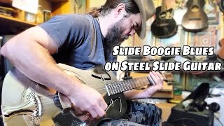 Video thumbnail for Slide Boogie Blues on Fender FR48 Steel Resonator Guitar by Jacob Green Music Official