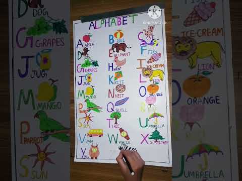 Free Editable Alphabet Chart For Kids