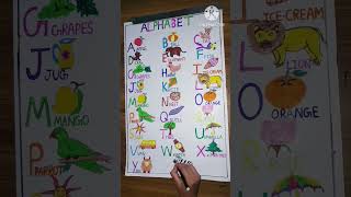 How to make alphabet chart  #shot #realistic #drawing #alphabetchart  #chart #art
