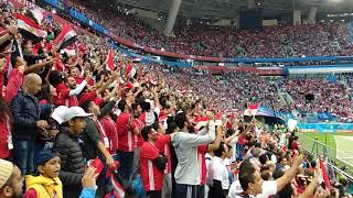 Egyptian National Anthem in World Cup 2018 -  النشيد الوطنى المصرى في كأس العالم روسيا