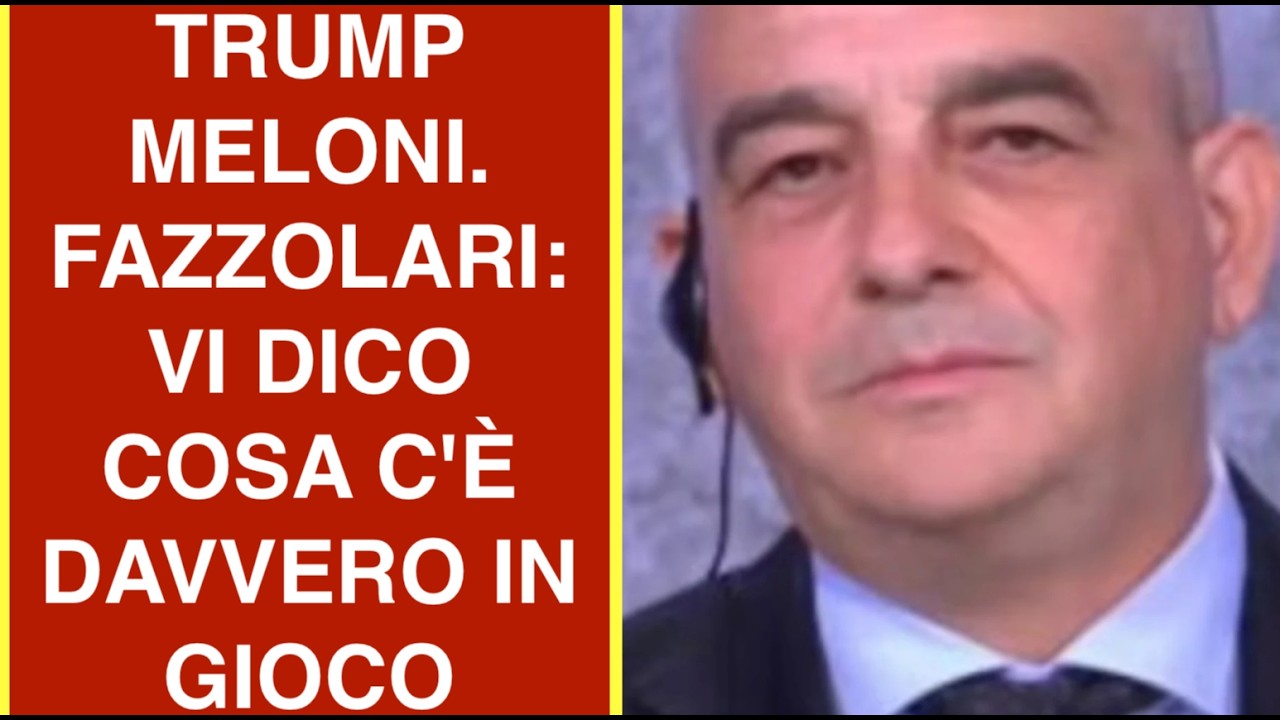 TRUMP MELONI. FAZZOLARI: VI DICO COSA C'È DAVVERO IN GIOCO