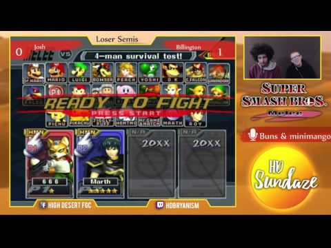 Josh vs Billington - HD Sundaze V - Melee Losers Semis