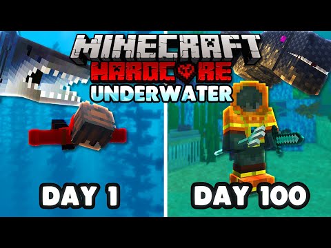 I Survived 100 Days in Hardcore Minecraft UNDERWATER.. Here's What Happened..