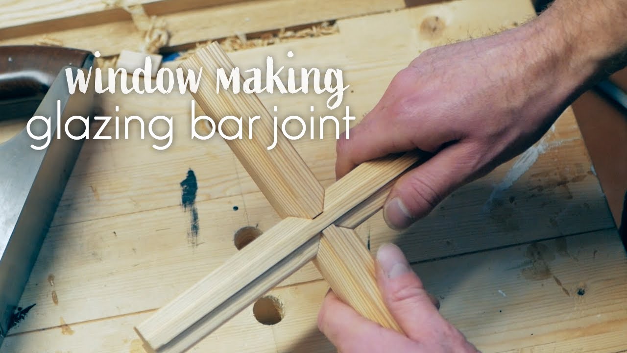 Watch video How to make a glazing bar cross joint - window making Now How to make a glazing bar cross joint - window making