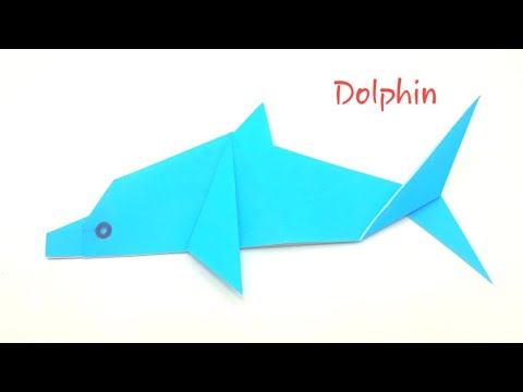How to make an easy Origami Dolphin step by step